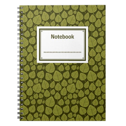 Etikettering - Olijfshadden 04 Notitieboek (Voorkant)
