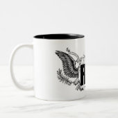 ETIKETTERING RECHTSGEWICHT EXTREMIST F kopie Tweekleurige Koffiemok (Links)