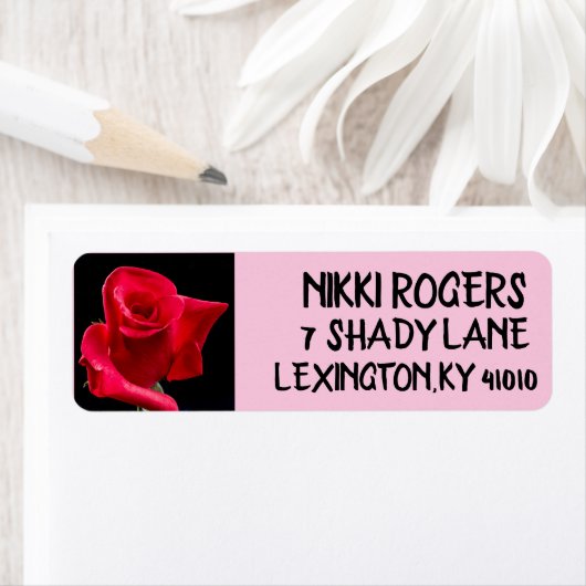 ETIKETTERING ROSE RETURN ADRES ETIKET (Insitu)