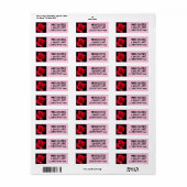 ETIKETTERING ROSE RETURN ADRES ETIKET (Full Sheet)