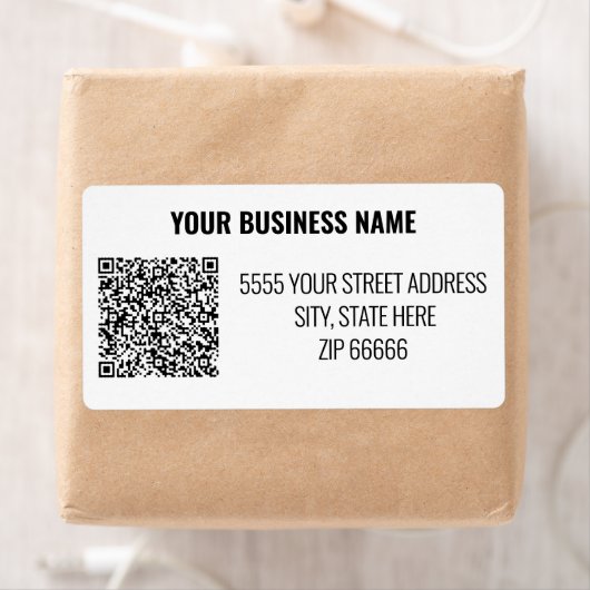 Etikettering van de Code QR van de douane Uw Adres Etiket (Insitu)