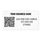 Etikettering van de Code QR van de douane Uw Adres Etiket (Voorkant)