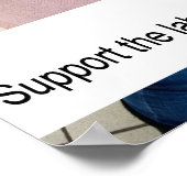 Etikettering van genetisch gemanipuleerd voedsel! poster (Hoek)