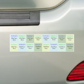 Etikettering van gepersonaliseerde Kinder benaming Bumpersticker (Op auto)