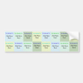 Etikettering van gepersonaliseerde Kinder benaming Bumpersticker (Voorkant)