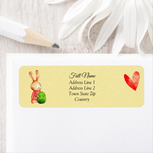 Etikettering van het het omslagadres van de Pasen  Etiket (Insitu)