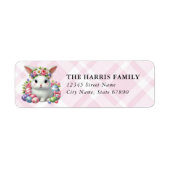 Etikettering van het het omslagadres van de Pasen  Etiket (Voorkant)