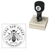 Etikettering van honingpot | Honingbijenhoningraat Rubberstempel (Gestempeld)