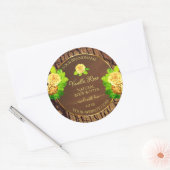 Etikettering van houtachtige hakbomen Rozen Ronde Sticker (Envelop)