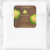 Etikettering van houtachtige hakbomen Rozen Vierkante Sticker (Tas)