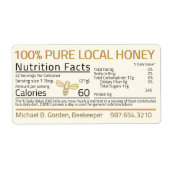 Etikettering van kleine bijenlevers etiket (Voorkant)