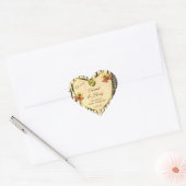Etikettering van natuurlijke houtkorrels - Logo va Hart Sticker (Envelop)