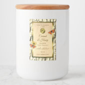 Etikettering van natuurlijke houtkorrels - Logo va Voedselcontainer Etiket (Voorkant)