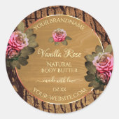 Etikettering van producten van de bloementeelt ronde sticker (Voorkant)