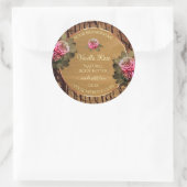 Etikettering van producten van de bloementeelt ronde sticker (Tas)