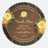 Etikettering van producten van de bloementeelt ronde sticker (Voorkant)