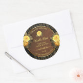 Etikettering van producten van de bloementeelt ronde sticker (Envelop)