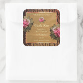 Etikettering van producten van de bloementeelt vierkante sticker (Tas)