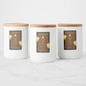 Etikettering van producten van de bloementeelt voedselcontainer etiket (Flessen)