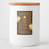 Etikettering van producten van de bloementeelt voedselcontainer etiket (Voorkant)