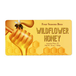 Etikettering van producten voor bijen en honingdip etiket