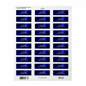 ETIKETTERING VOOR BLAUWE TERUGKEER VAN BLAUWE LABE ETIKET (Full Sheet)