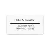 ETIKETTERING VOOR witte TEXTUUR EENVOUDIG MINIMAAL Etiket (Voorkant)