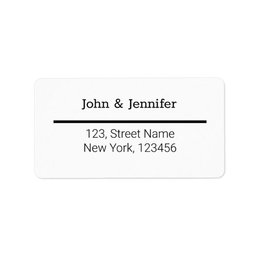 ETIKETTERING VOOR witte TEXTUUR EENVOUDIG MINIMAAL Etiket (Voorkant)