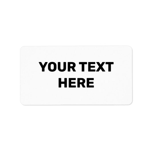ETIKETTERING VOOR witte TEXTUUR EENVOUDIG MINIMAAL Etiket (Voorkant)