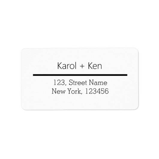 ETIKETTERING VOOR witte TEXTUUR EENVOUDIG MINIMAAL Etiket (Voorkant)