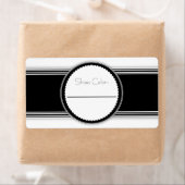 Etikettering voor zwarte en witte schoenenkast etiket (Insitu)