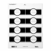 Etikettering voor zwarte en witte schoenenkast etiket (Full Sheet)