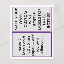 ETIKETTERS VAN DE DOUANEPAPIER VOOR GROTE WIJNEN