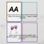 ETIKETTERS VAN DE DOUANEPAPIER VOOR GROTE WIJNEN BRIEFHOOFD (Voorkant)