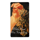 ETIKETTERS VAN DE OUDE DRUIVENVINEYARD, WITTE WIJN ETIKET (Voorkant)