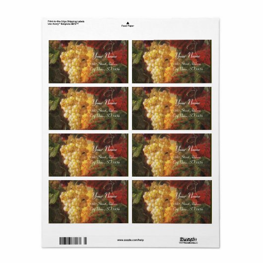 ETIKETTERS VAN DE OUDE DRUIVENWIJN ETIKET (Full Sheet)