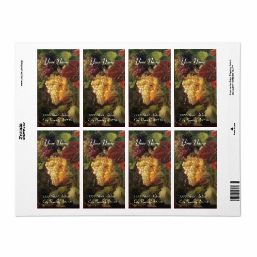 ETIKETTERS VAN DE OUDE DRUIVENWIJN ETIKET (Full Sheet)