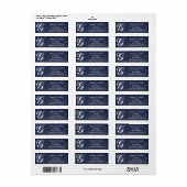 ETIKETTERS VAN MONOGRAMMER-RETURN ADRES ETIKET (Full Sheet)