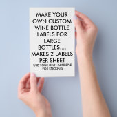 ETIKETTERS VAN UW EIGEN DOUANEWIJN VOOR GROTE FLYER (Hand)