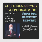 ETIKETTERS VOOR BIDEN WIJN HUMOR LABELS (Design 2)