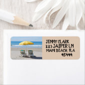 ETIKETTERS VOOR TROPISCHE BEACH EN VOORZITTERS ETIKET (Insitu)