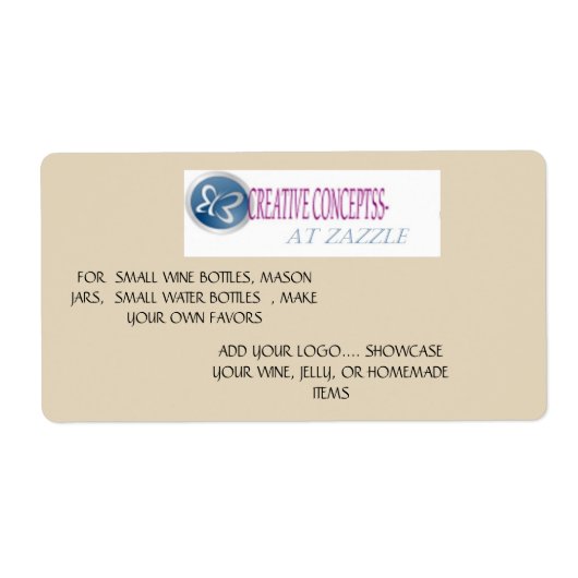 ETIKETTERS VOOR WIJN EN WATER ETIKET (Voorkant)