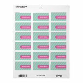 ETIKETZEGELS :: candystripes 1L Etiket (Full Sheet)