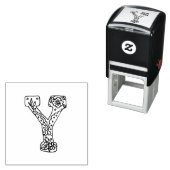 Etikstempel met de letter Y Zelfinktende Stempel (In situ)