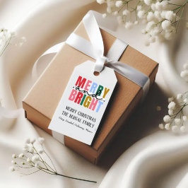 Etiqueta colgante personalizada happy and bright cadeaulabel