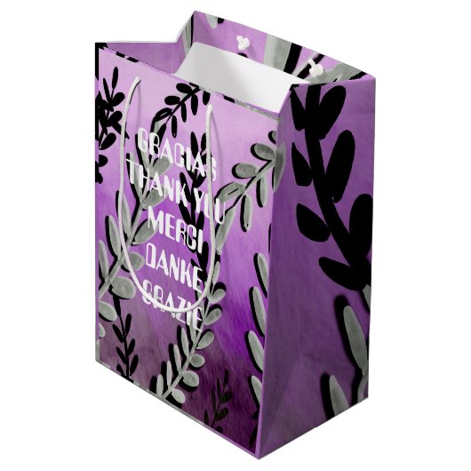 ETIQUETA DE AGRADECIMIENTO MEDIUM CADEAUZAKJE (Achterkant Gekanteld)