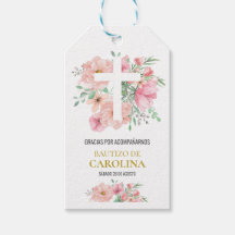 Etiqueta de agradecimiento para bautizo