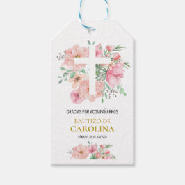 Etiqueta de agradecimiento para bautizo cadeaulabel