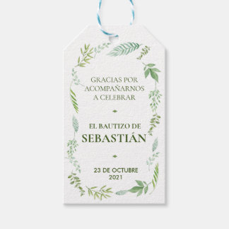 Etiqueta de agradecimiento para bautizo cadeaulabel