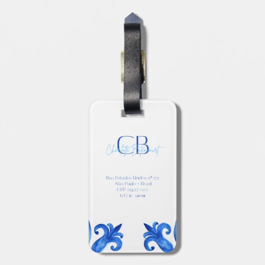 Etiqueta De Bagagem Santorini Bagagelabel (Achterkant verticaal)